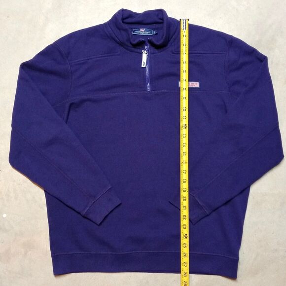 Vineyard Vines Purple 1/4 Zip Pullover Sweatshirt - Men's Size Large - Picture 10 of 11